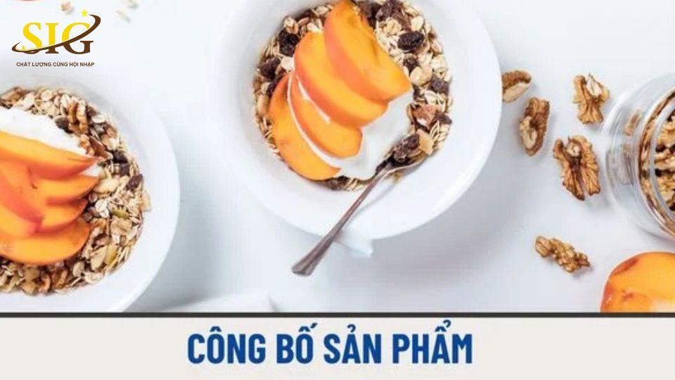 Công bố chất lượng sản phẩm thực phẩm