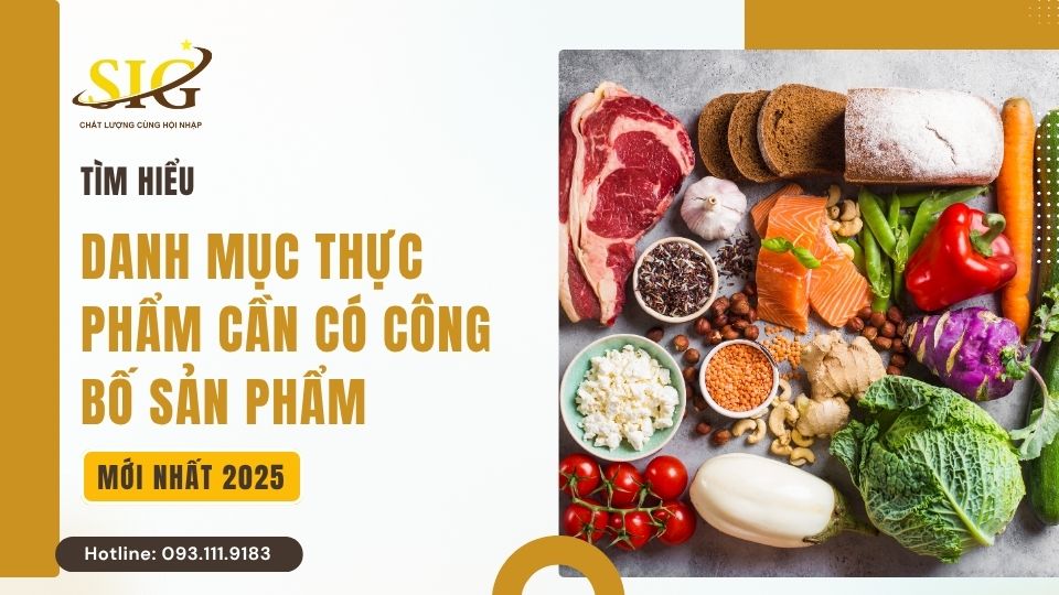 Danh mục thực phẩm cần có công bố sản phẩm năm 2025