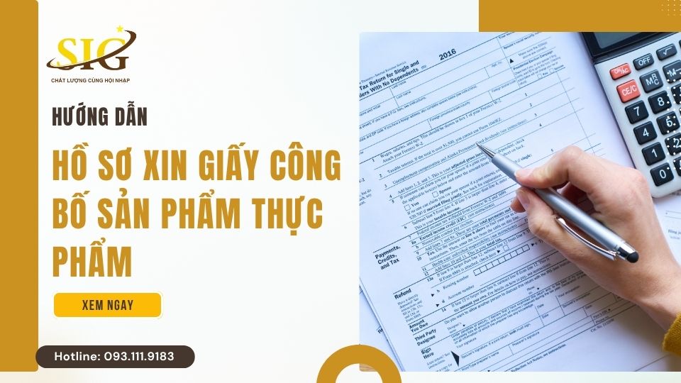 Hồ sơ xin giấy công bố sản phẩm thực phẩm