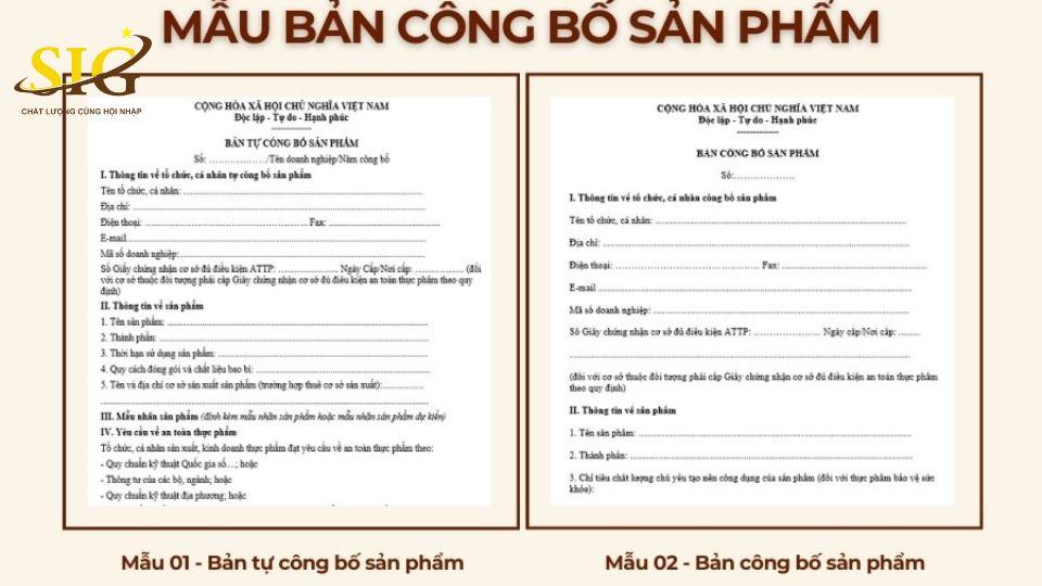 Tự công bố sản phẩm thực phẩm