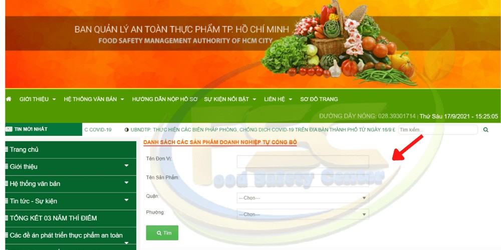 tra cứu công bố sản phẩm