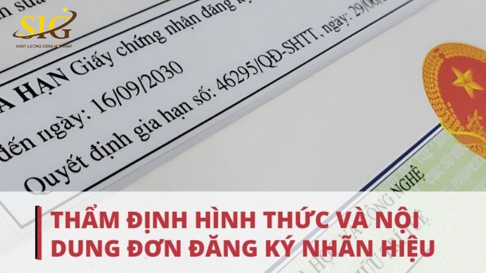 Thẩm Định Nội Dung Đơn Đăng Ký Nhãn Hiệu