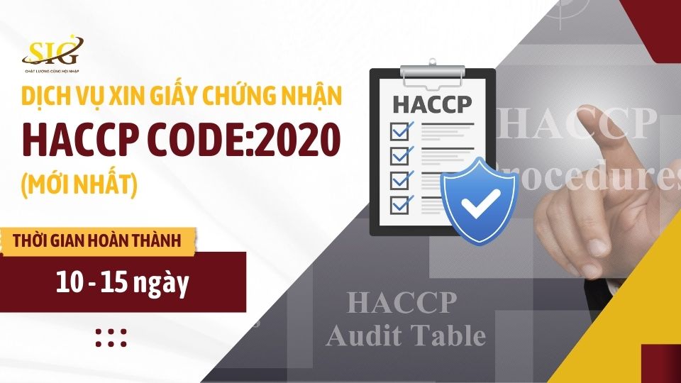 Dịch vụ xin giấy chứng nhận HACCP