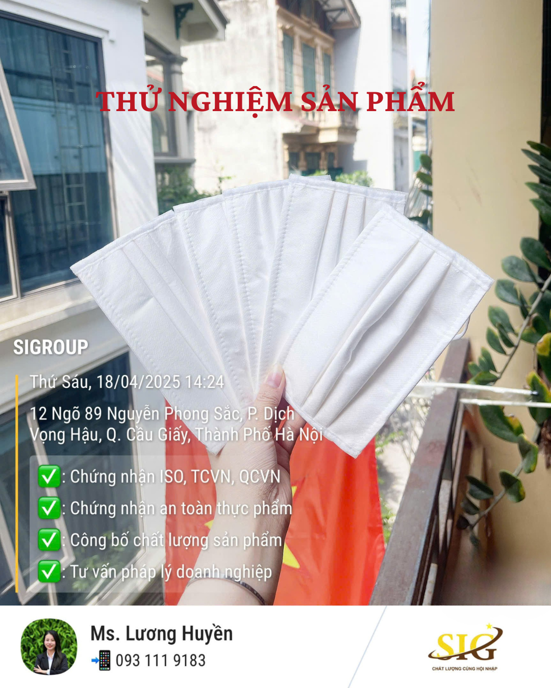 Kiểm Nghiệm Sản Phẩm Khẩu Trang